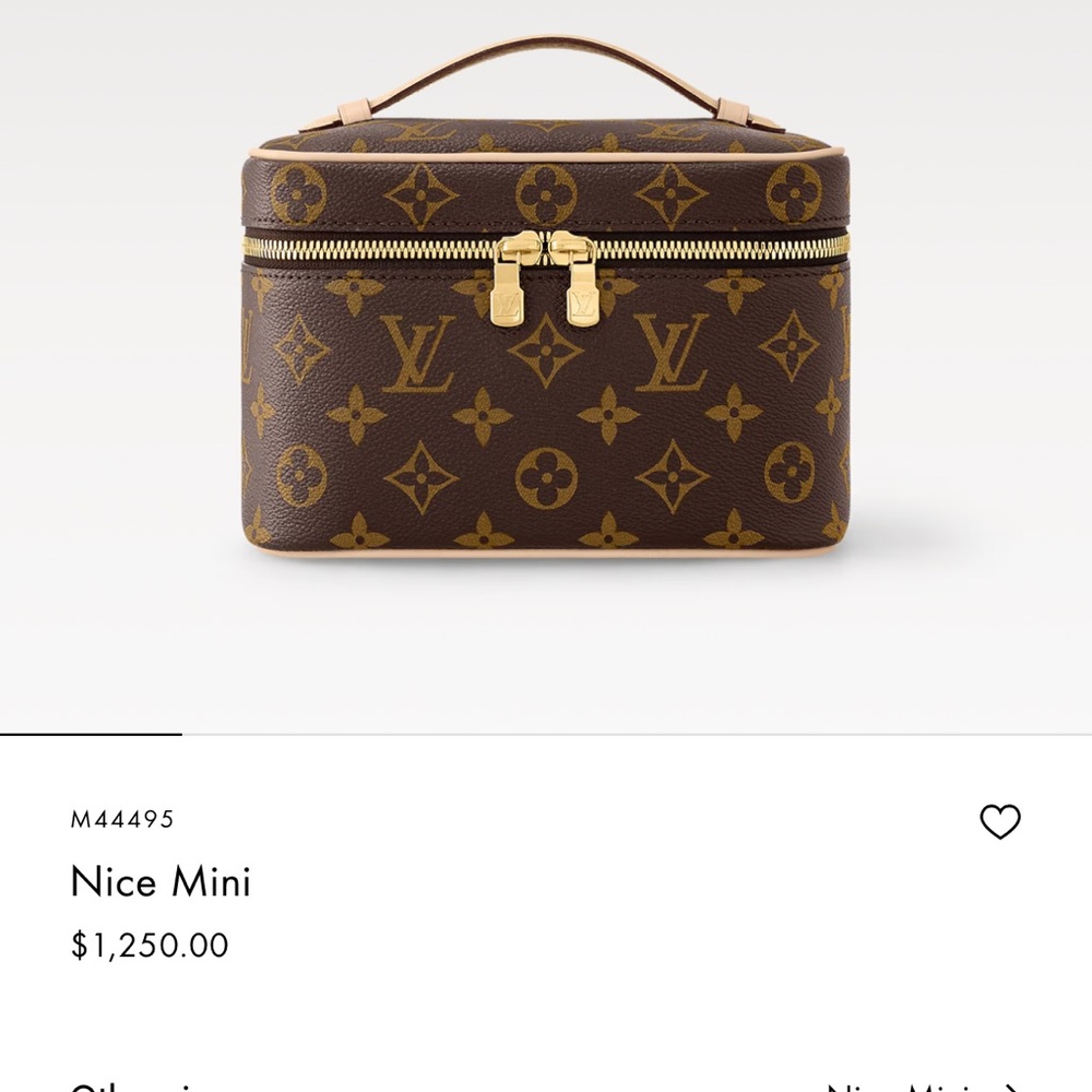 Louis Vuitton mini vanity